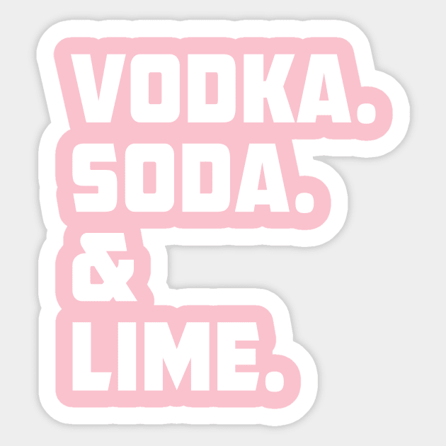 Vodka soda lime Sticker by sunima